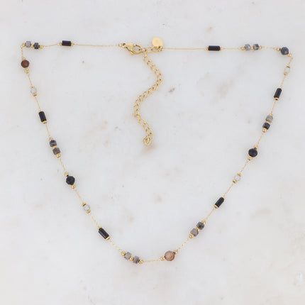 Collier Meglanie - fin avec pierres naturelles