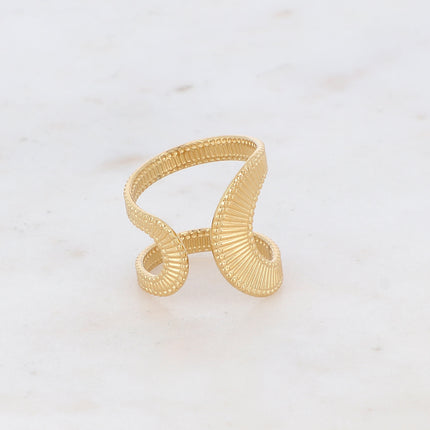 Bague Tess - formes ondulées et texturées