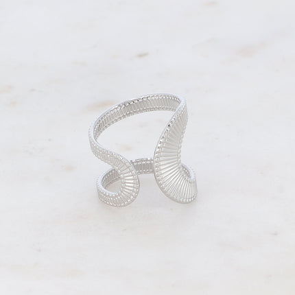 Bague Tess - formes ondulées et texturées