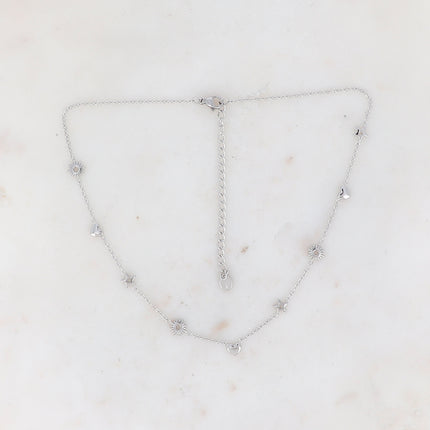 Collier Carley - pampilles soleil, coeur, étoile