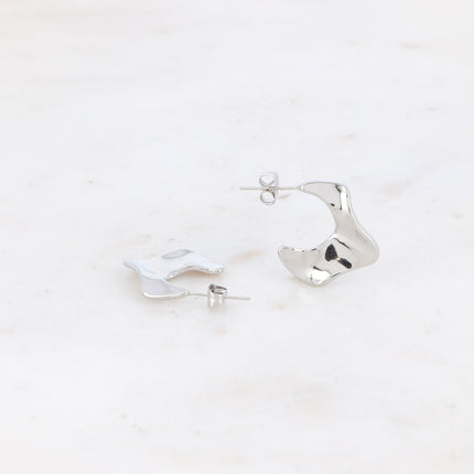 Créoles ondulées 2 cm