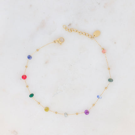 Bracelet de cheville Ghada - pierres naturelles