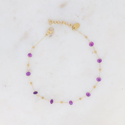 Bracelet de cheville Ghada - pierres naturelles