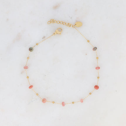 Bracelet de cheville Ghada - pierres naturelles