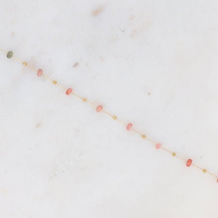 Bracelet de cheville Ghada - pierres naturelles