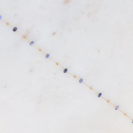 Bracelet de cheville Ghada - pierres naturelles