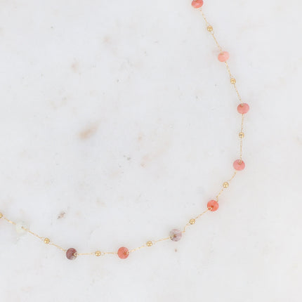 Collier fin Ghada - pierres naturelles
