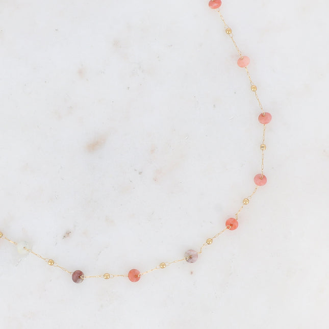 Collier fin Ghada - pierres naturelles