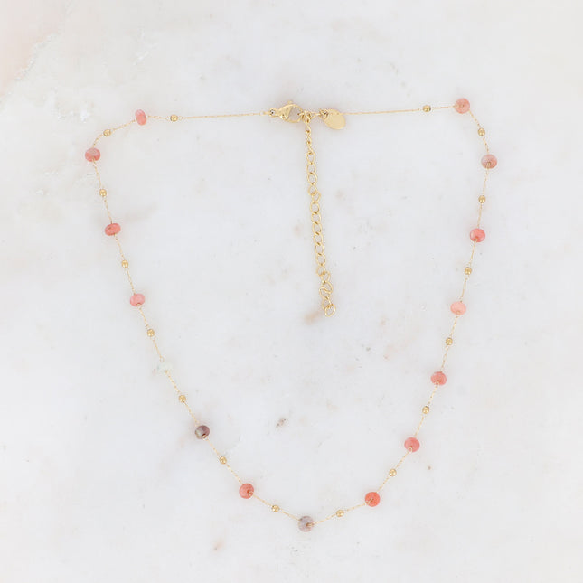 Collier fin Ghada - pierres naturelles