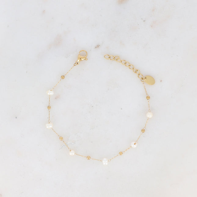 Bracelet fin Ghada - perles d'eau douce