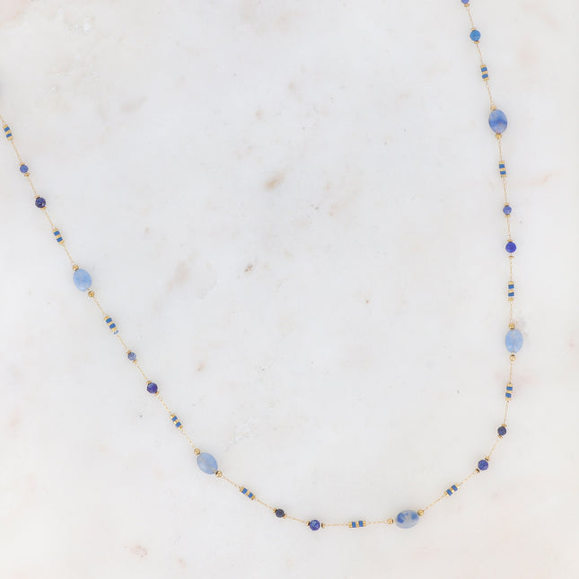 Adonis necklace - delicate with natural stones