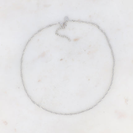 Collier Aron - maille torsadée