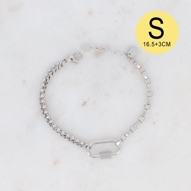 Clyde Bracelet S - UNISEX - 3 links and screw clasp 20CM