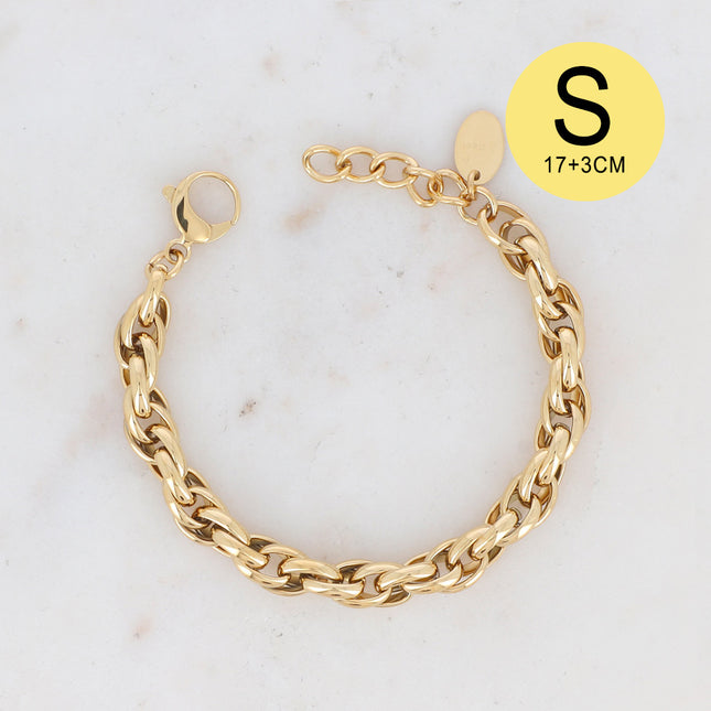 Camron S Bracelet - unisex, twisted link 20 CM