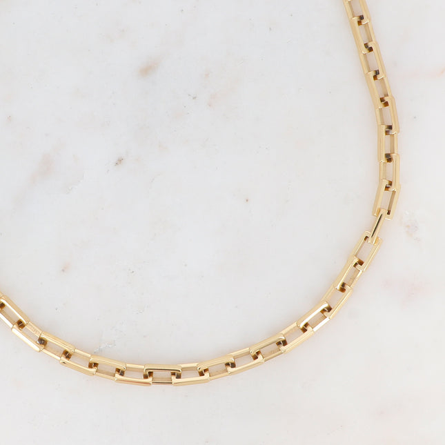 Vivien Necklace - UNISEX - rectangular link