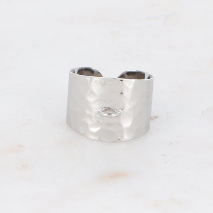 Bague Gaspe - martelée et anneau pour lockies