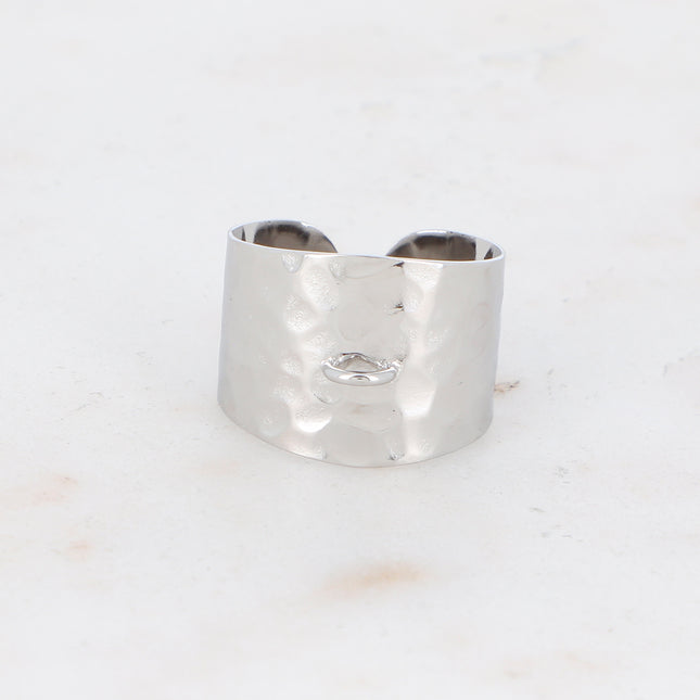 Bague Gaspe - martelée et anneau pour lockies