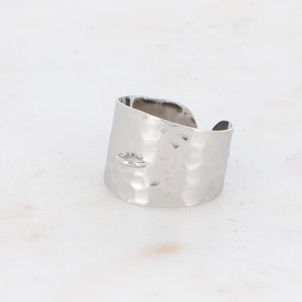 Bague Gaspe - martelée et anneau pour lockies