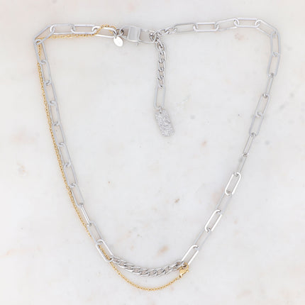Collier Charlie - UNISEX -  mailles et chaînette