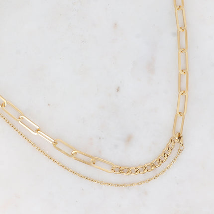 Collier Charlie - UNISEX -  mailles et chaînette