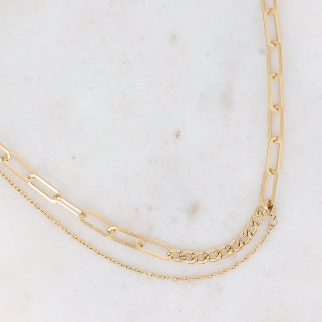 Charlie Necklace - UNISEX - links and chain