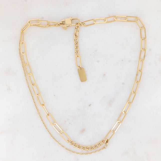 Charlie Necklace - UNISEX - links and chain