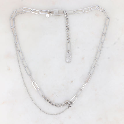 Collier Charlie - UNISEX -  mailles et chaînette