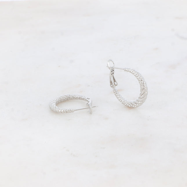 Créoles - effet écaille 2 cm