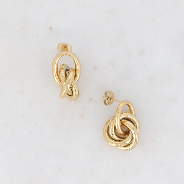 Boucles puces Angela - anneaux ovales