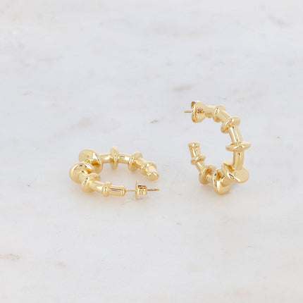 Hoop earrings - round 3 cm