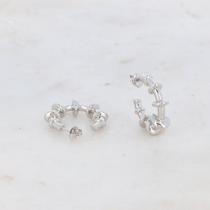 Hoop earrings - round 3 cm