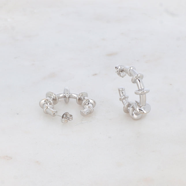 Hoop earrings - round 3 cm