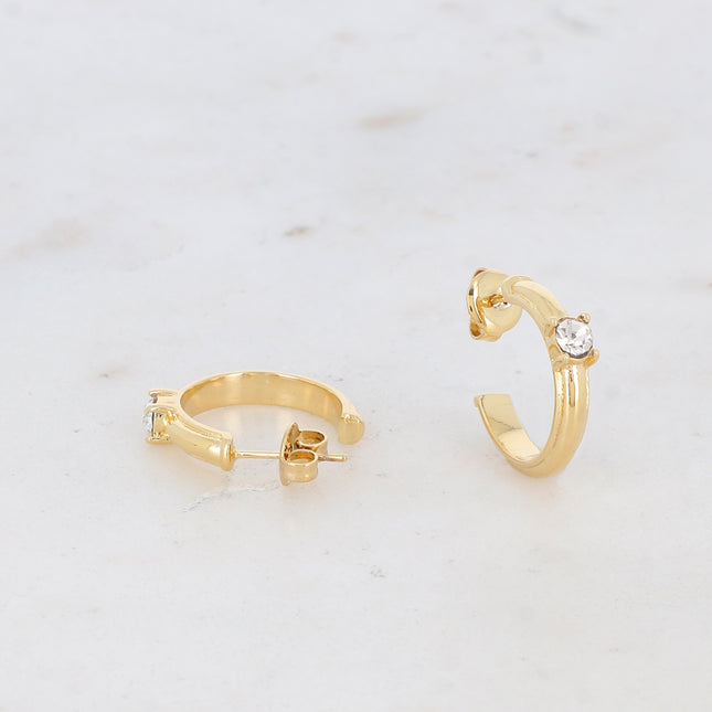 Zaniko hoop earrings - zirconium oxide