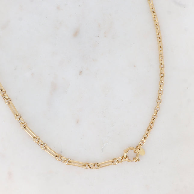 Collier Lindsey - UNISEX - mailles et mousqueton rond