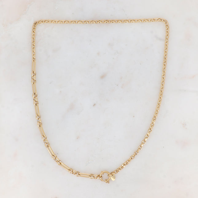 Collier Lindsey - UNISEX - mailles et mousqueton rond