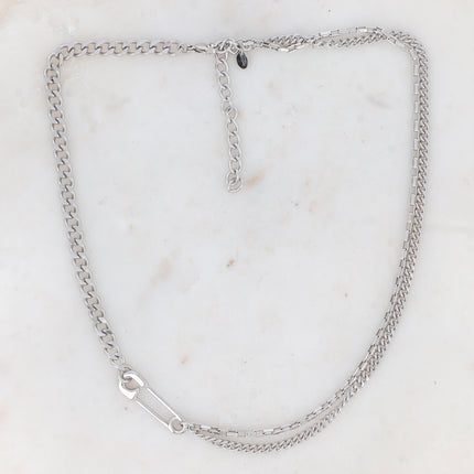 Collier Joshua - UNISEX - épingle et mailles