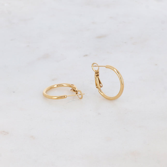 Sana hoop earrings - thin - 2 cm