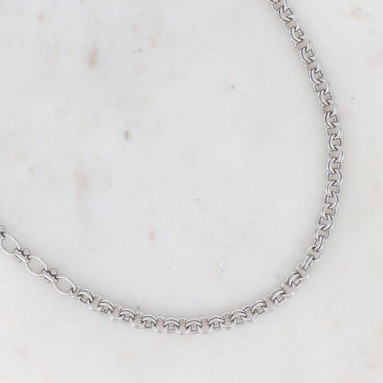 Collier Averil - UNISEX - 2 mailles jaseron et ovale