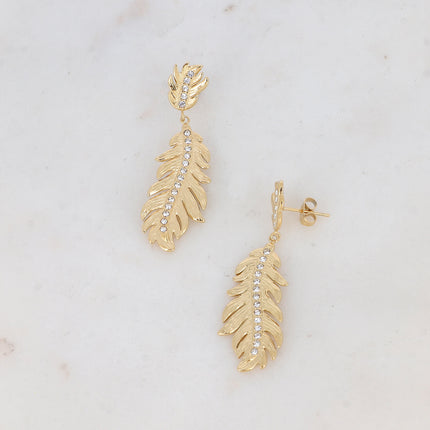 Boucles puces - plume et oxydes de zirconium
