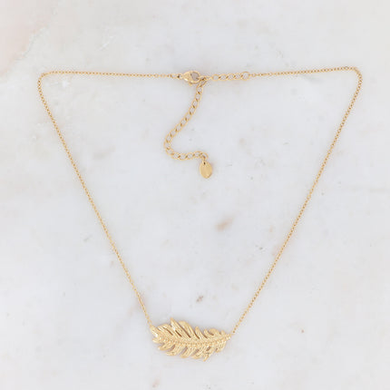 Collier Rym - plume gravée