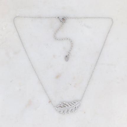 Collier Rym - plume gravée