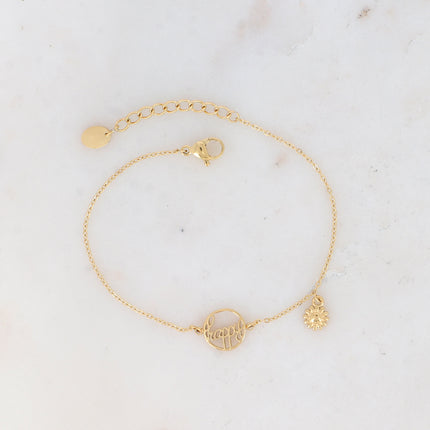 Bracelet Danae - happy et fleur