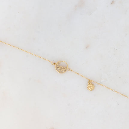 Bracelet Danae - happy et fleur