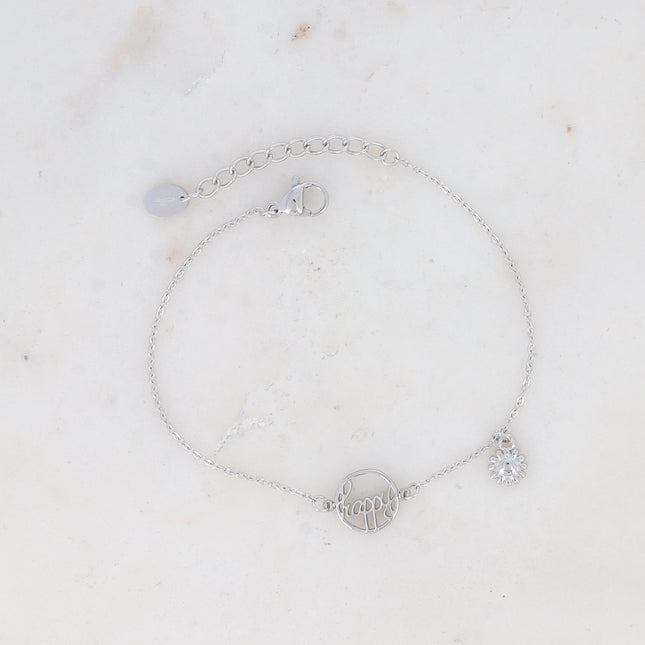 Bracelet Danae - happy et fleur