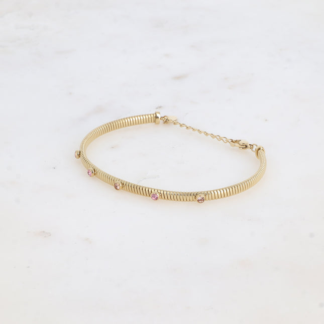 Rush - striated, thin with cut crystals