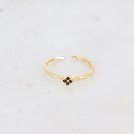 Bague Zayne - fine, losange et oxydes de zirconium
