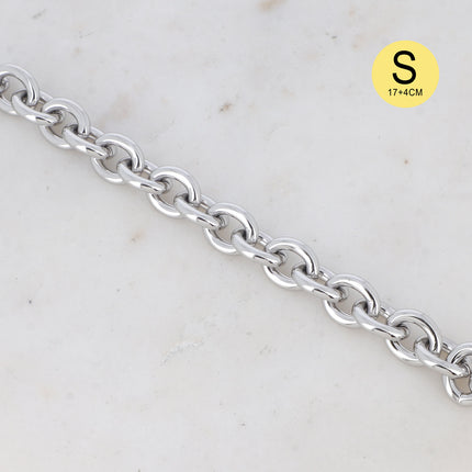 Bracelet Soufyane S - UNISEX - grosse maille 21 cm