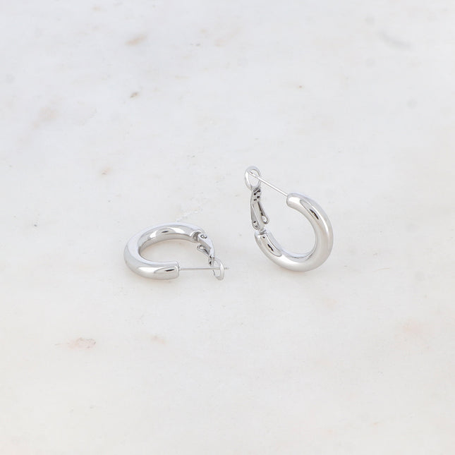 Mini Loa hoop earrings, size S - 2 cm