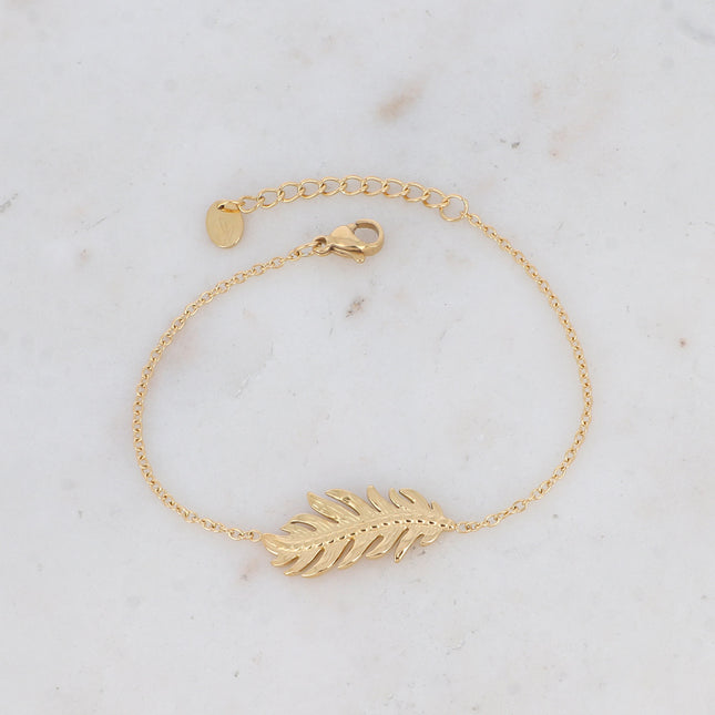 Rym Bracelet - Engraved Feather
