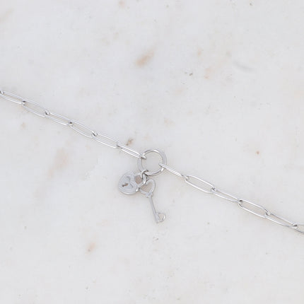 Bracelet Rosia - cadenas coeur et clef